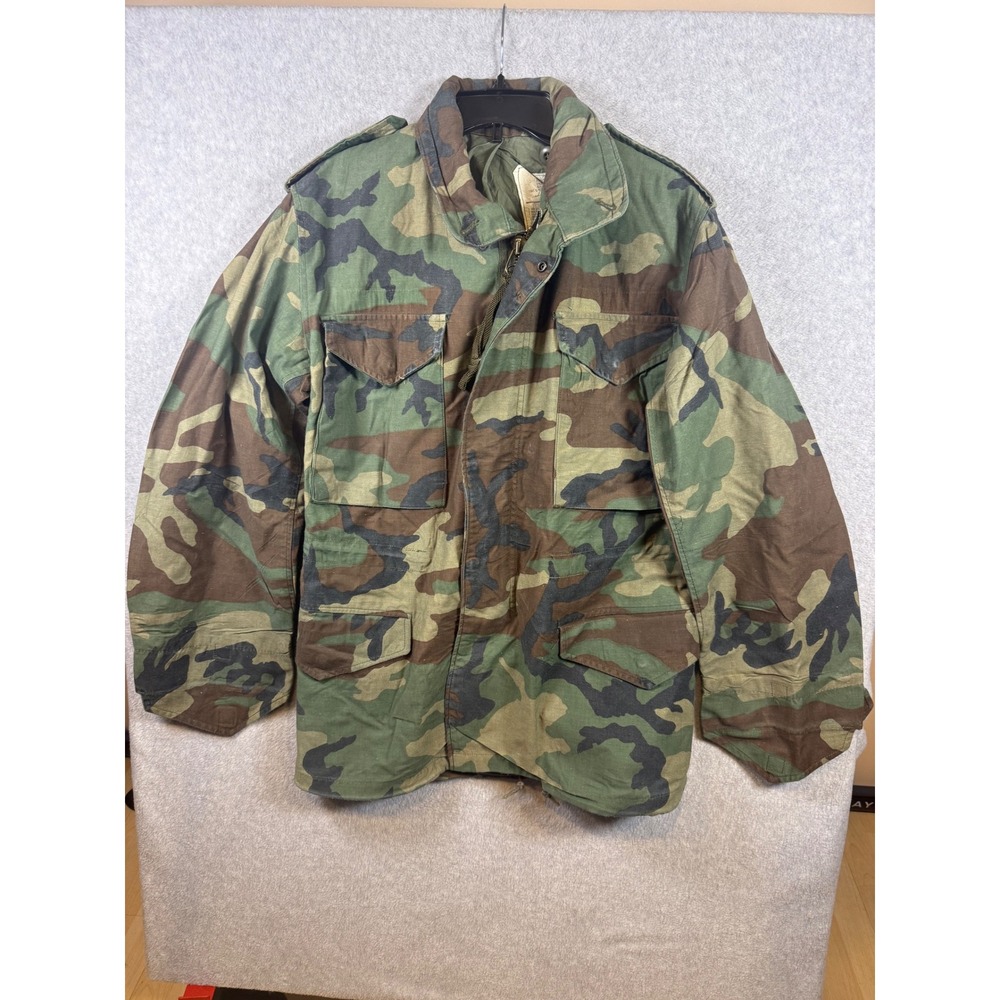 Mens US Military M-65 Field Jacket Woodland Camo XS Regular Isratex M65 Coat